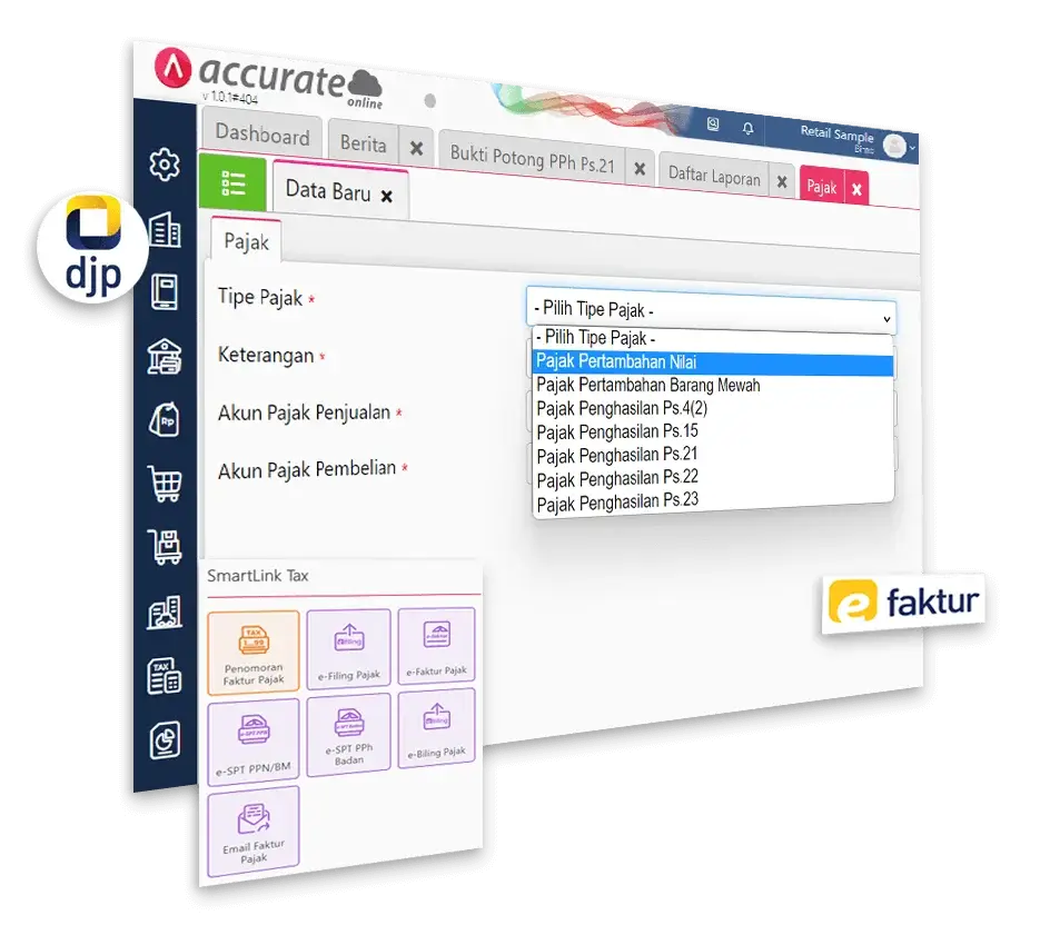 Fitur Perpajakan Accurate Online